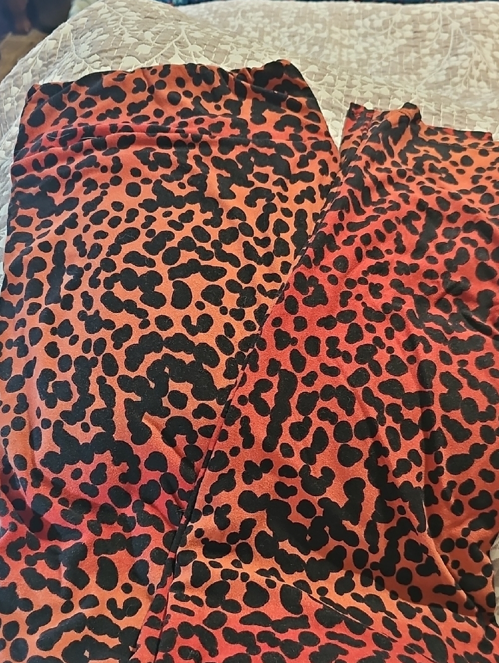 LuLaRoe Pink and Gray Leopard Print